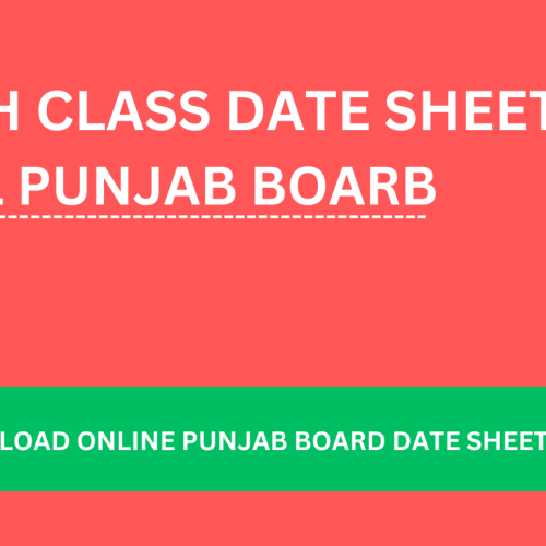 10th Class Date Sheet 2024 Punjab Board